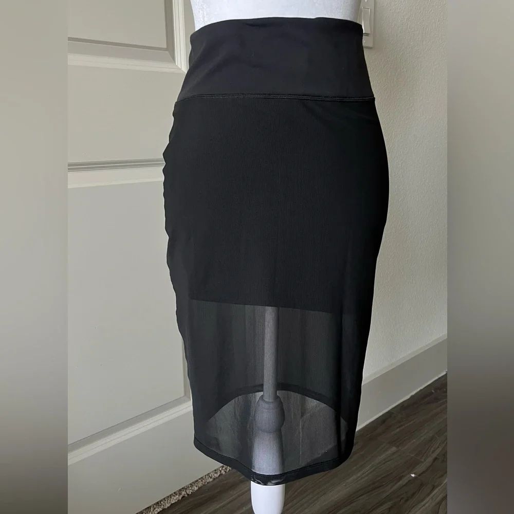 Lululemon Athletica lab Black mini and Midi Pencil Skirt